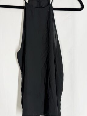 Timing Black Midi Halter Skirt